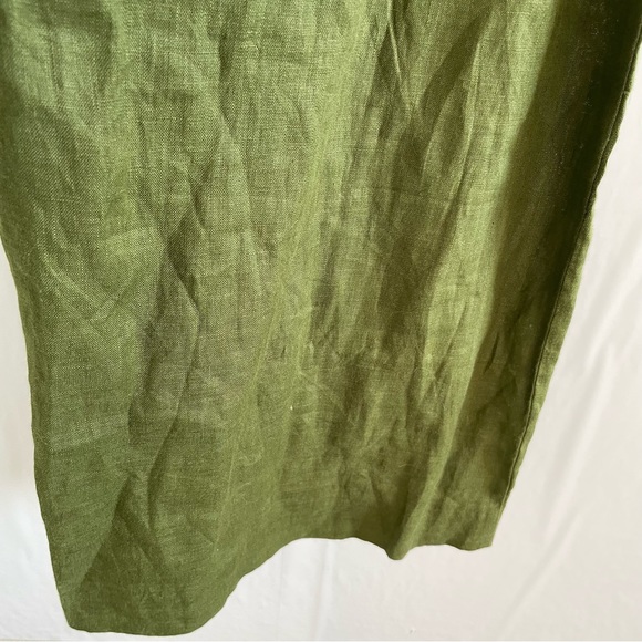J. Crew Point Sur Olive Linen Jumpsuit Size 0 - Picture 15 of 15